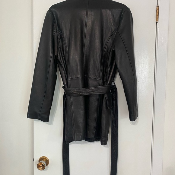 Vintage Wilson’s Leather Trench Coat - Picture 4 of 7